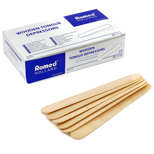 DEPRESOR LINGUAL DE MADERA - Alssa Medical