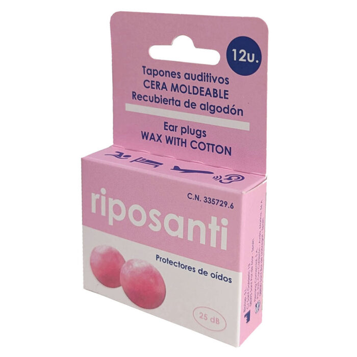 Tapones de Cera con Estuche Riposanti (Pack 12uds)